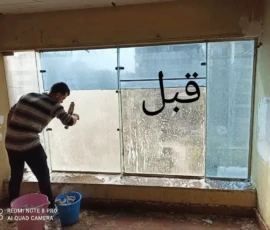 تنظيف واجهات المحلات - شركة تنظيف واجهات زجاج